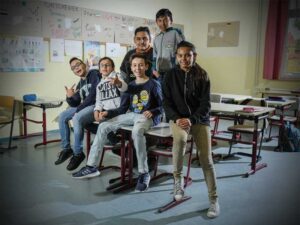 Foto Schüler in Sprachlernklasse